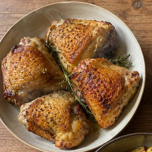 Cuisses de poulet croustillantes